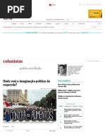 Onde está a imaginação política da esquerda? - 05:09:2017 - Pablo Ortellado - Colunistas - Folha de S.Paulo