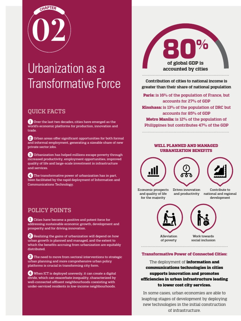 Urbanization As A Transformative Force: Quick Facts | PDF ...