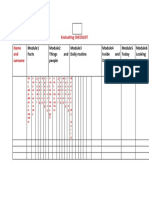 Evaluating Checklist