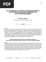 CANTO ORFEÔNICO E HISTÓRIA DA PEDAGOGIA MUSICAL
