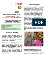 Moraga Rotary Newsletter September 5 2017