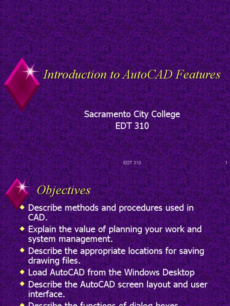 AutoCAD Introduction | PDF | Computer Aided Design | Graphical User ...