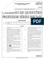 Ed44m Professor de Series Iniciais PDF