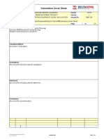 Calculation Cover Sheet