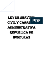 Ley Del Servicio Civil de Honduras