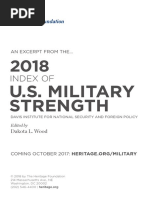 2018 Index of Military Strength Land Domain