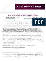 Grow To Give An Interfaith Food Equity Project