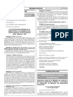 LEY #30655 - Ley Que Declara Héroes de La Democracia A Los Miembros Del Grupo Especial de Inteligencia GEIN-DIRCOTE - PNP