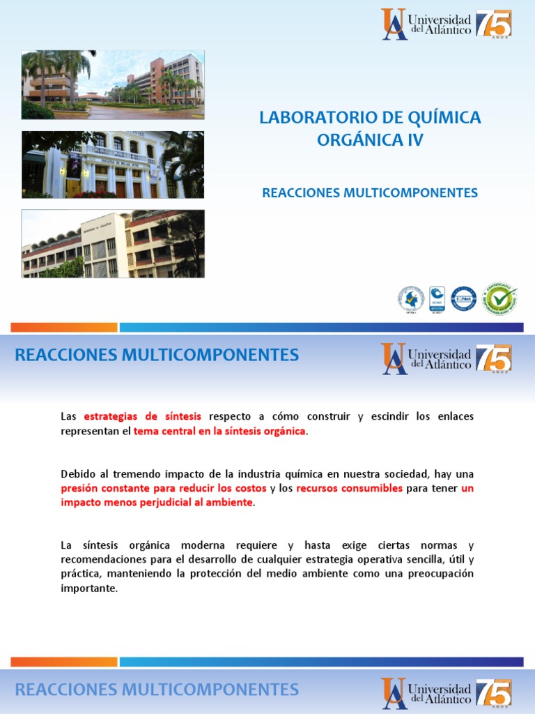 Reacciones PDF Síntesis orgánica Reacciones químicas