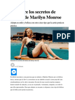 Descubre Los Secretos de Belleza de Marilyn Monroe