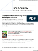 Automotive Metalworking Overview and Techniques - Part 1