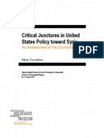 Critical Junctures in United States Policy Toward Syria: An Assessment of The Counterfactuals