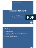 Prestressed Elements: Ben Jilk Bridge Design Engineer