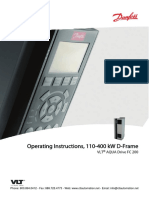 Operating Instructions, 110-400 KW D-Frame: VLT AQUA Drive FC 200