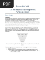 Exam 98-362 TA: Windows Development Fundamentals