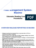 Fleet Management System-Maximo: Odometer Reading Correction Procedures
