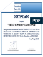 Certificado Modelo