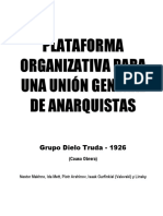 Plataforma Organizativa para Una Unión General de Anarquistas