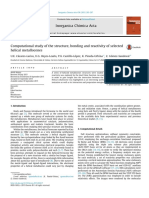 Inorganica Chimica Acta: U.E. Cázares-Larios, U.G. Reyes-Leaño, P.A. Castillo-López, K. Pineda-Urbina, Z. Gómez-Sandoval