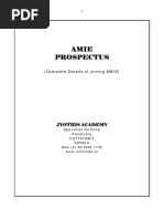 Amie Prospectus: (Complete Details of Joining AMIE)