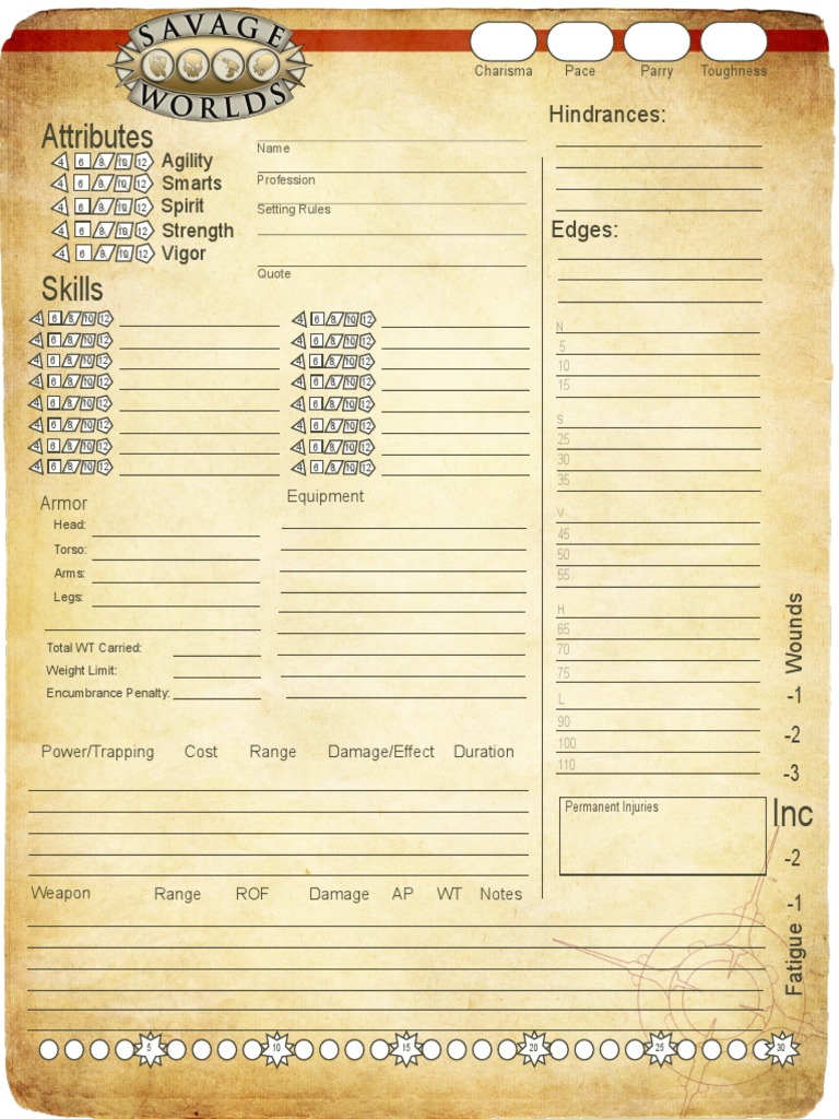 SWDCharacterSheet PDF | PDF | Leisure