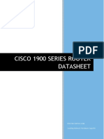 Cisco Router 1900 Series  Datasheet
