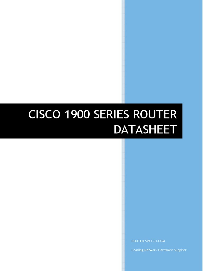Cisco Router 1900 Series Datasheet | PDF | Cisco Systems | Power Supply