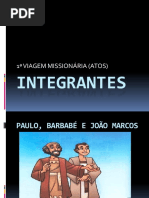 Integrantes - 1ª Viagem Missionária Correto