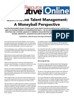Quantitative Talent Management: A Moneyball Perspective