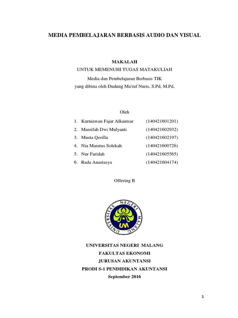 Media Audio Dan Visual