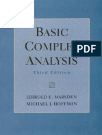 Basic Complex Analysis - Marsden and Hoffman