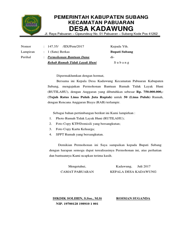 Proposal Rutilahu 2017