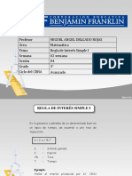 Regla de interés simple: cálculo de intereses y tasas equivalentes