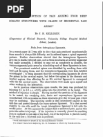 Kellgren 1939 Distribution of Pain Somatic Charts