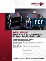 Pamas S4031 WG: Portable Particle Counting System For Water Based Hydraulic Fluids