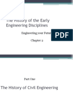 The History of The Early Engineering Disciplines