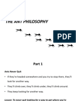 Ant Philosophy