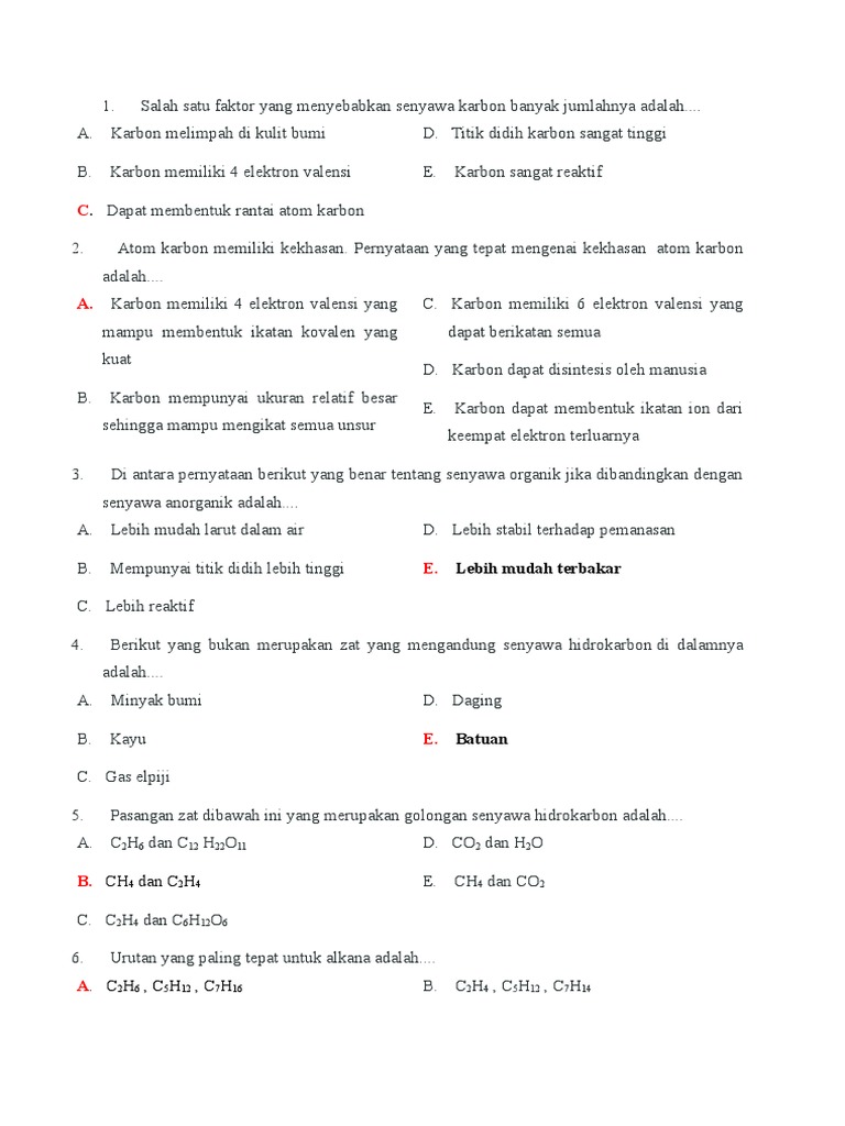 Salah Satu Faktor Yang Menyebabkan Senyawa Karbon Banyak