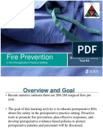 Fire Prevention in The Perioperative Setting