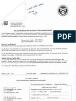 U.S. DEPARTMENT OF TREASURY Re U.S. TRUSTEE OFFICE INVOICE Re CHAPTER 11 Case No. 17-10615 Management Fee August 23, 2017