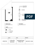 Electrical Layout Riser Diagram: Source, 220 Volts Duplex Wire No. 6