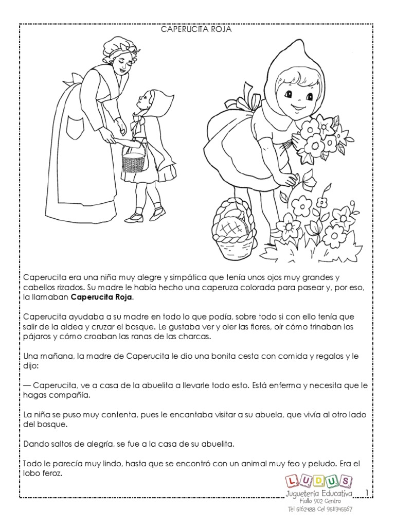 Actividades para Caperucita Roja | PDF | Caperucita Roja | Ocio