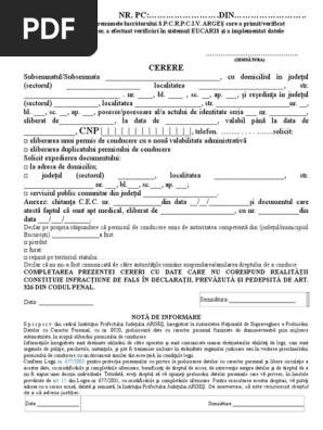Cerere Preschimbare Permis De Conducere Romanesc Doc
