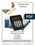 Operator'S Manual: Wr-48 Router Table Hand Held Control