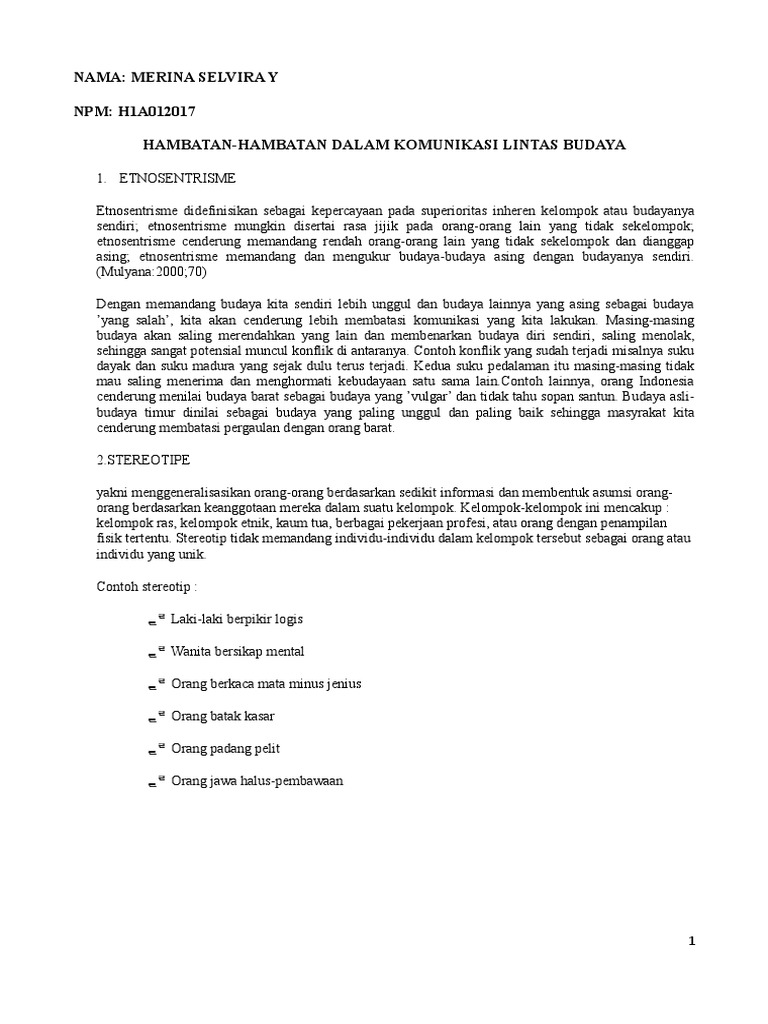 contoh topik fenomena sosial brainly Contoh Contoh Etnosentrisme Simak Gambar Berikut