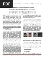 Night Time Face Recognition at Large Standoff