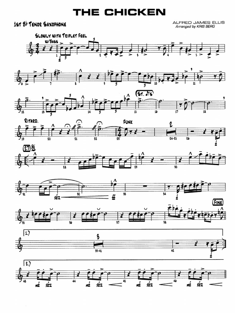 The Chicken 03 Tenor Sax in Bb 1