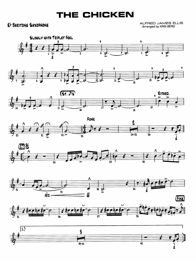 The Chicken 05 Baritone Sax in Eb