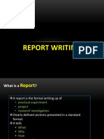 Report Writing - New