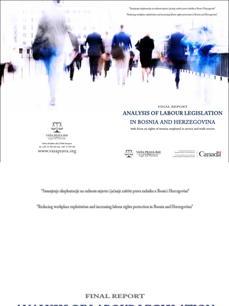 Bosnia Labor Rights Report 2016 | PDF | Overtime | Working Time